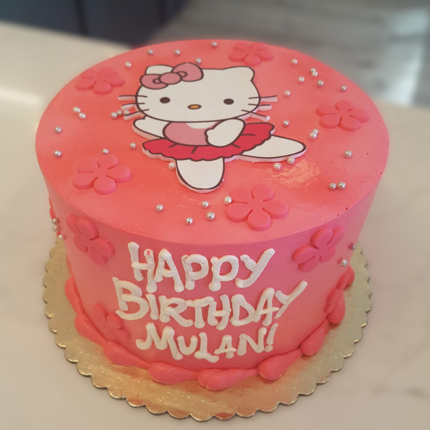 dancer hello kitty ballet dancing girls cake 