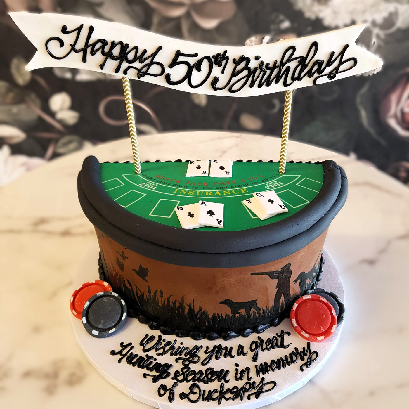 Casino themed cake, cards, poker chips, bet, cool cakes, mens birthday, bakery vegas, cake delivery