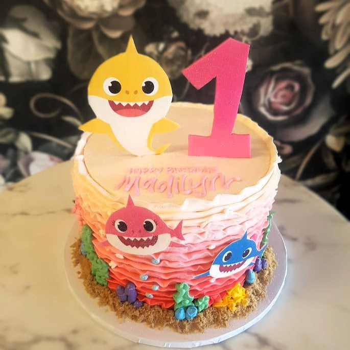 Baby Shark Kids Cake