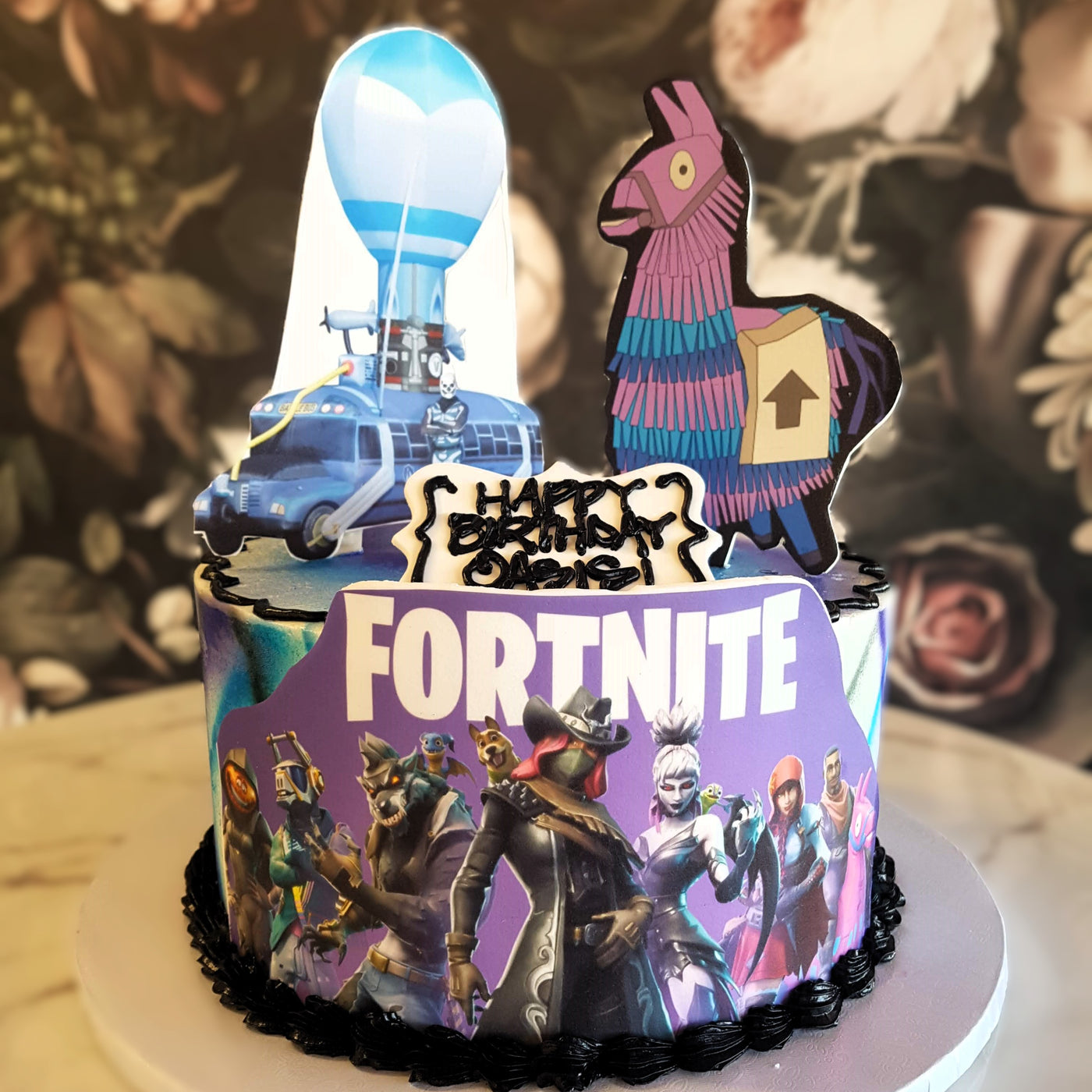 Fortnite Cake, Victory Royale, Gamer's Cake, Cake for boys, bakery near me, best cakes vegas, battle bus, loot llama