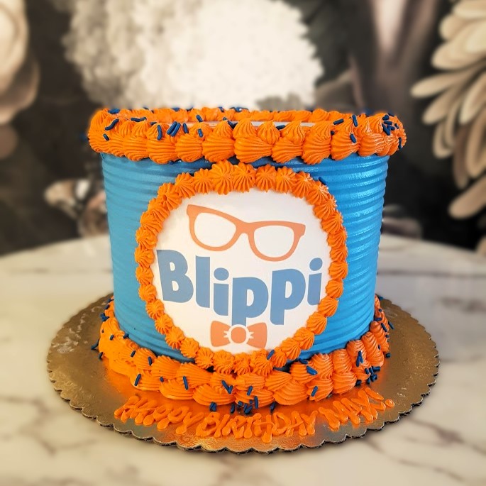 Blippi Cake, Best Kids Cake in Vegas, Bakery Near Me, YouTube sensation, kid's shows, edutainment, toddler cake