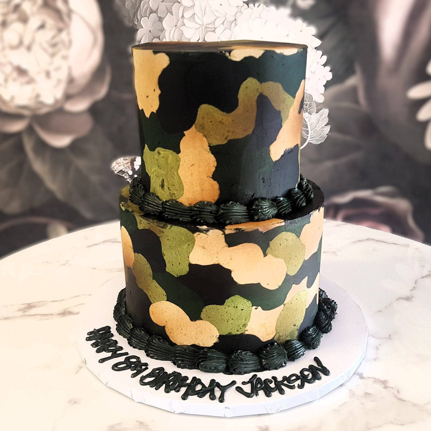 Camouflage cake, military cake, soldiers, animals, mens birthday cake, mens celebration, jungle