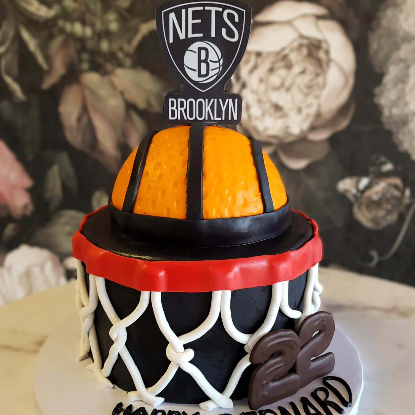 Mens Cake, Mens Birthday, Basketball, Brooklyn Cake, Sports Cake, Cake delivery vegas