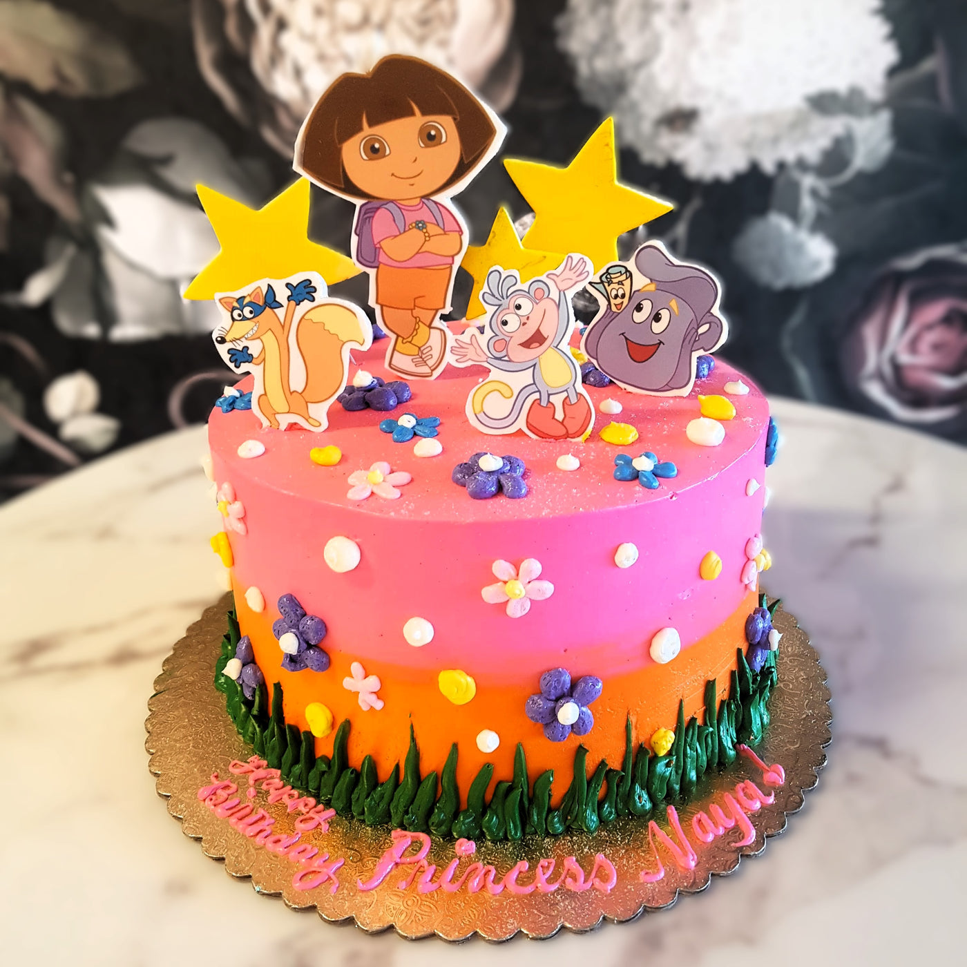 Dora the explorer cake, dora and boots, swiper, the map cake, kids cake, kids favorite, bakery near me, best of vegas