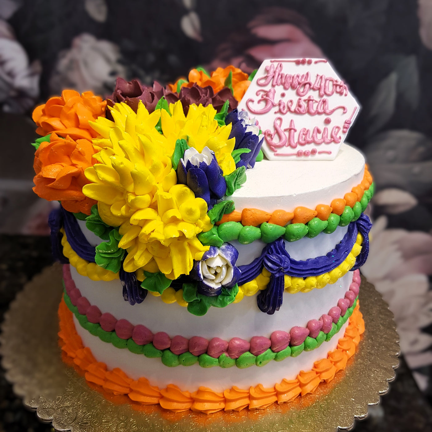 Last minute thanksgiving cake, Scorpio season, November birthday, Floral Autumn Cake, Autumn cake vegas, bakery near me, fall themed cake, fall palette cake