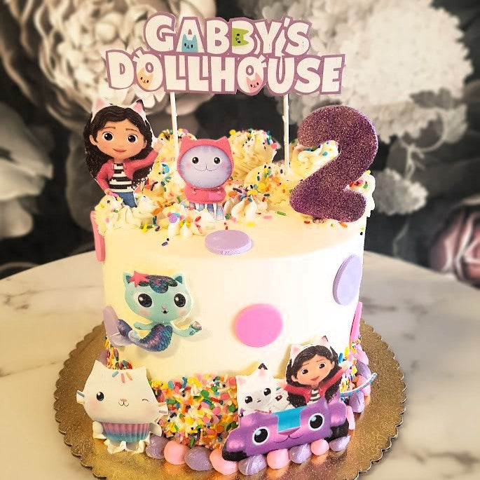 Gabby's dollhouse cake, Girls cake vegas, cute cake near me 