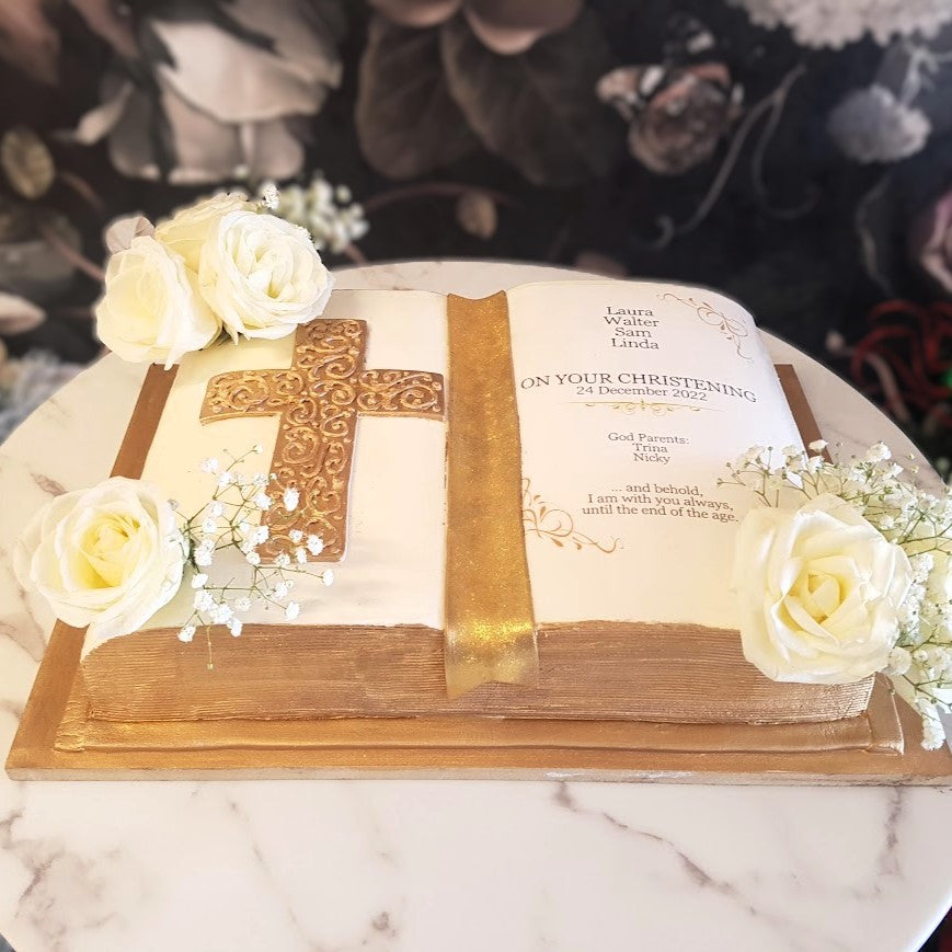 Bible cake, Baptism Cake, Spiritual Events Cake, Best of Las Vegas, Bakery Near Me