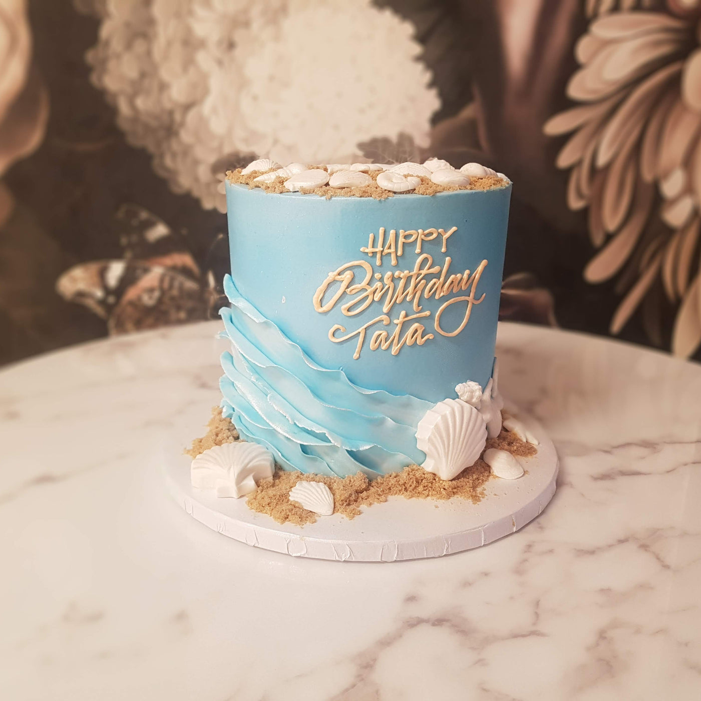 Blue Beach Theme Cake | The Sugar Bakery