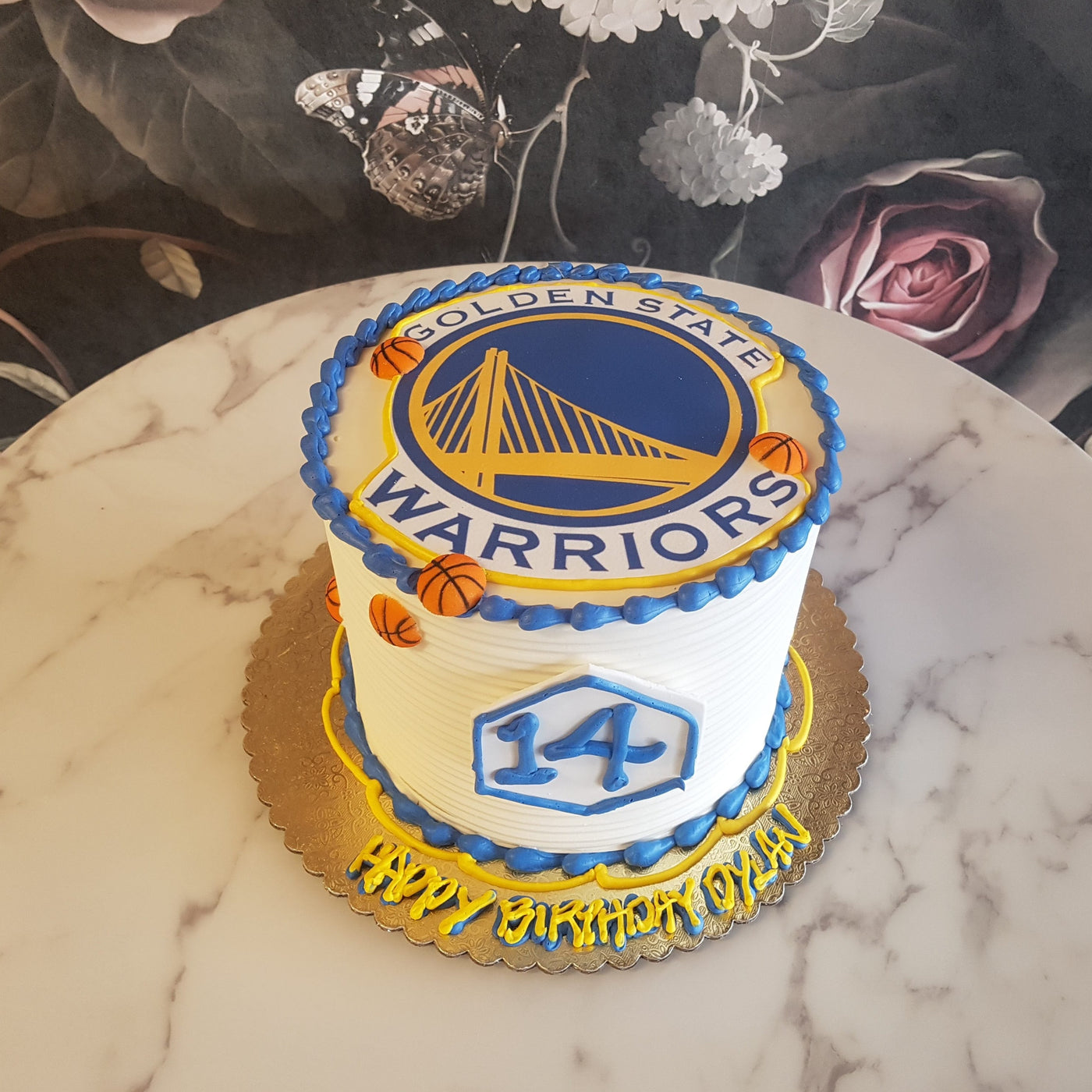 Golden State Warrior Cake