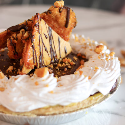 9" Peanut Butter Honeycomb Pie