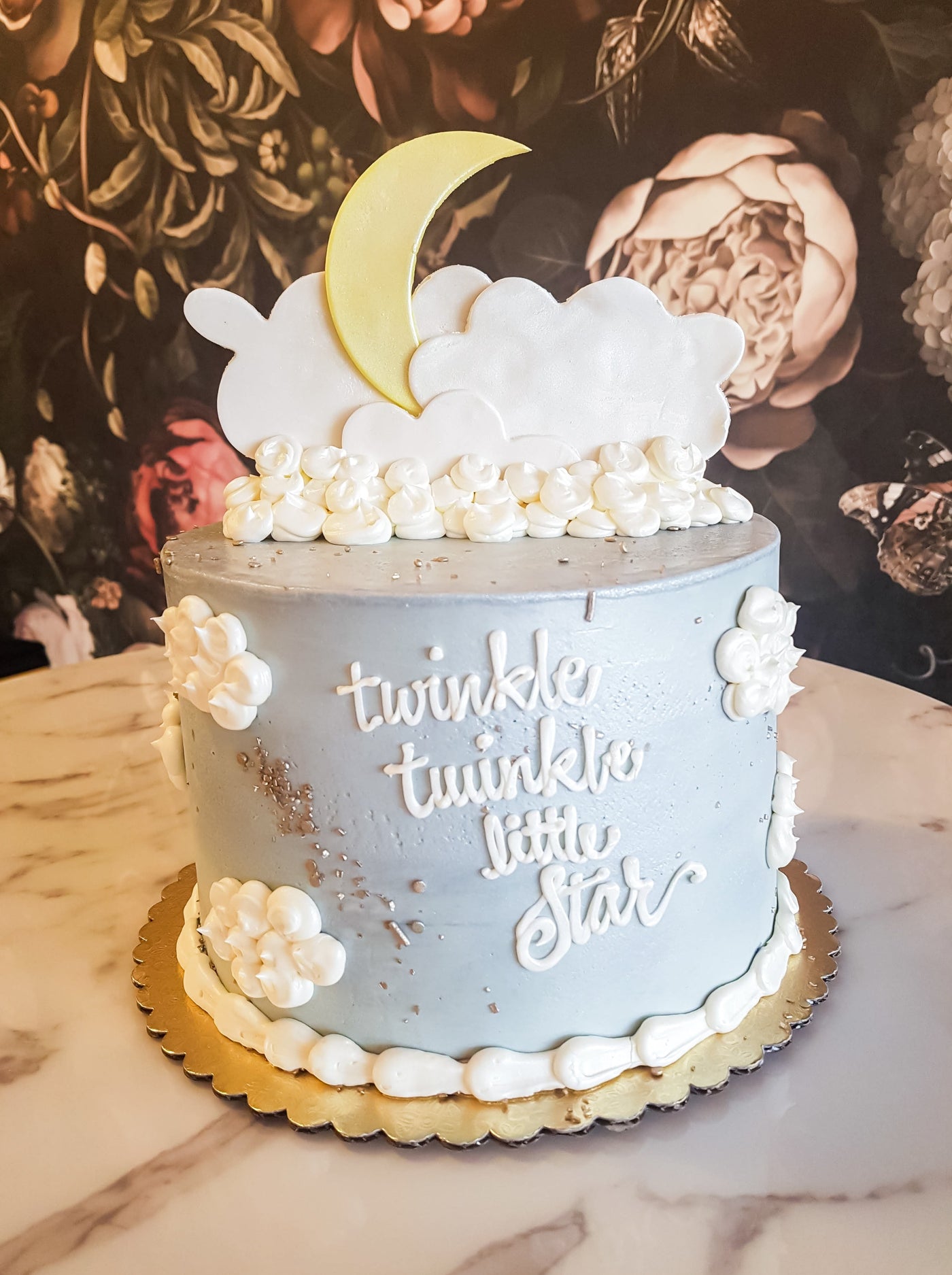 Twinkle, Twinkle | Baby Shower Cake | 1st Birthday Cake Rolling Dough Bakery